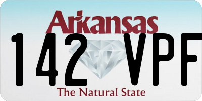 AR license plate 142VPF