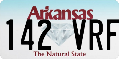 AR license plate 142VRF