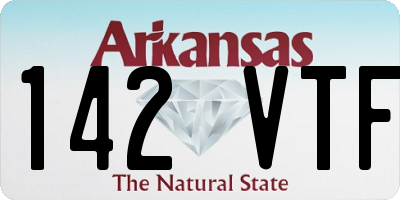 AR license plate 142VTF