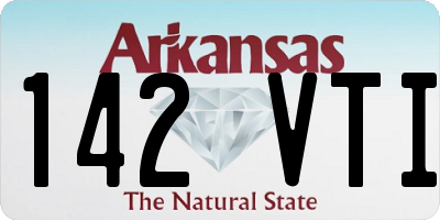 AR license plate 142VTI