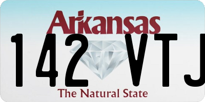 AR license plate 142VTJ