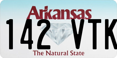 AR license plate 142VTK