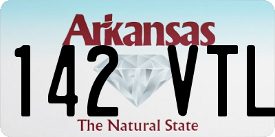 AR license plate 142VTL