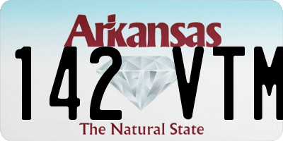 AR license plate 142VTM