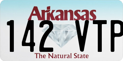 AR license plate 142VTP