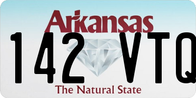AR license plate 142VTQ