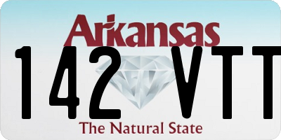 AR license plate 142VTT