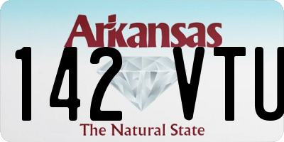 AR license plate 142VTU