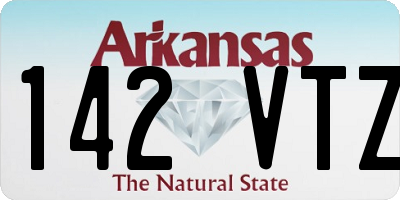 AR license plate 142VTZ