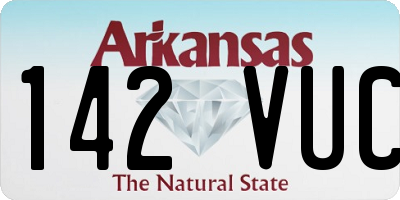 AR license plate 142VUC