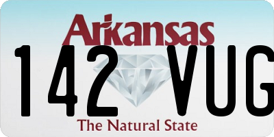 AR license plate 142VUG