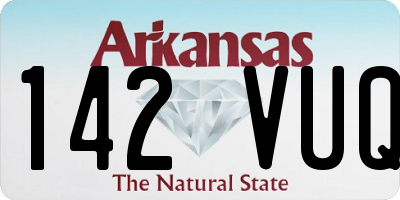 AR license plate 142VUQ