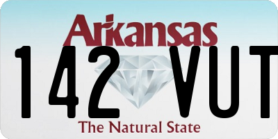 AR license plate 142VUT