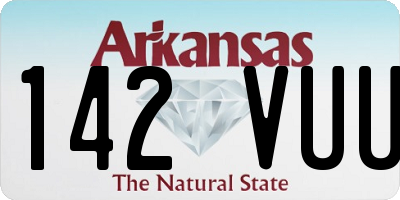 AR license plate 142VUU