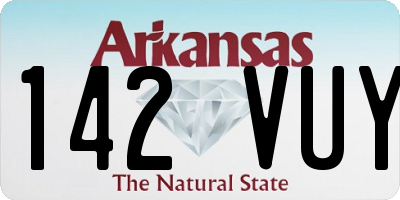 AR license plate 142VUY