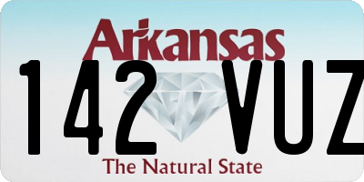 AR license plate 142VUZ