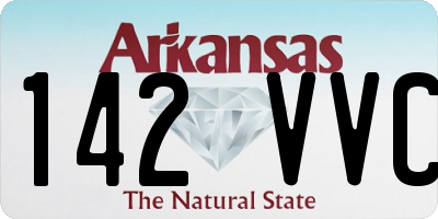 AR license plate 142VVC
