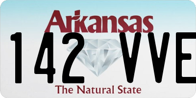 AR license plate 142VVE