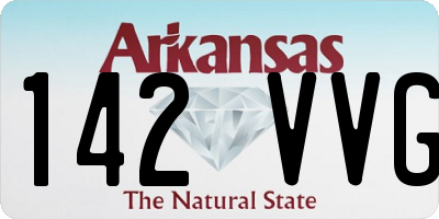 AR license plate 142VVG