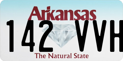 AR license plate 142VVH