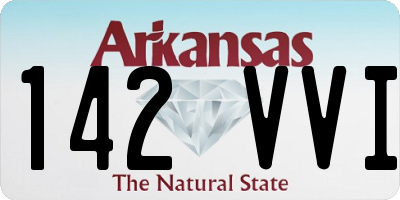 AR license plate 142VVI