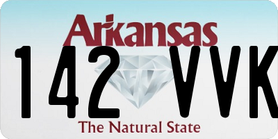AR license plate 142VVK