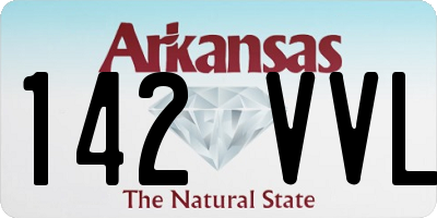 AR license plate 142VVL