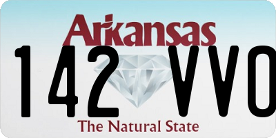 AR license plate 142VVO