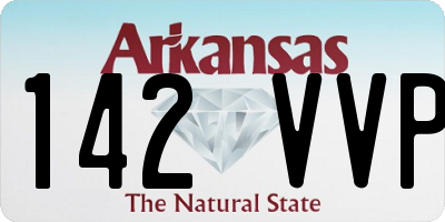 AR license plate 142VVP
