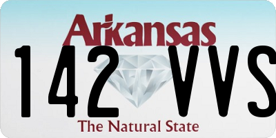 AR license plate 142VVS
