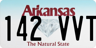AR license plate 142VVT