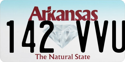 AR license plate 142VVU