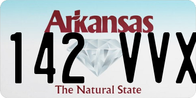 AR license plate 142VVX