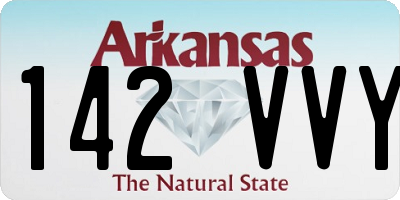 AR license plate 142VVY