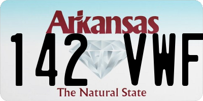 AR license plate 142VWF
