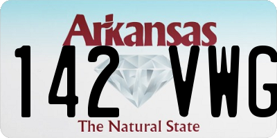 AR license plate 142VWG