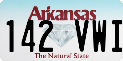AR license plate 142VWI