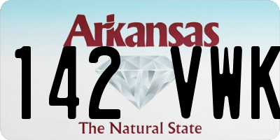 AR license plate 142VWK