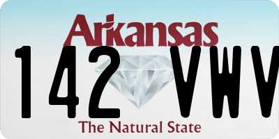 AR license plate 142VWV