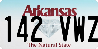 AR license plate 142VWZ