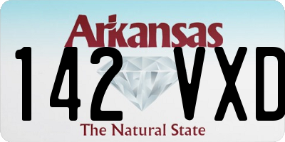 AR license plate 142VXD