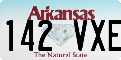 AR license plate 142VXE