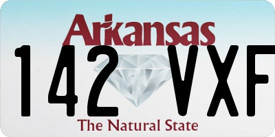 AR license plate 142VXF