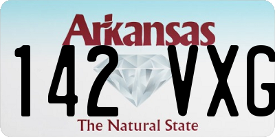 AR license plate 142VXG