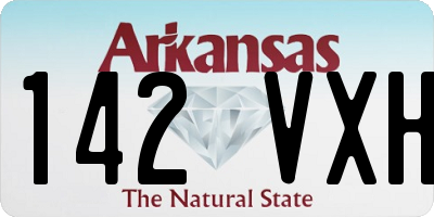 AR license plate 142VXH