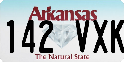 AR license plate 142VXK