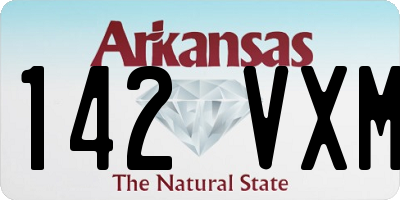 AR license plate 142VXM