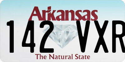 AR license plate 142VXR
