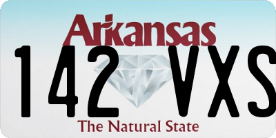 AR license plate 142VXS