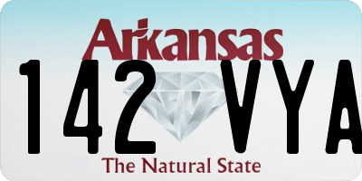 AR license plate 142VYA
